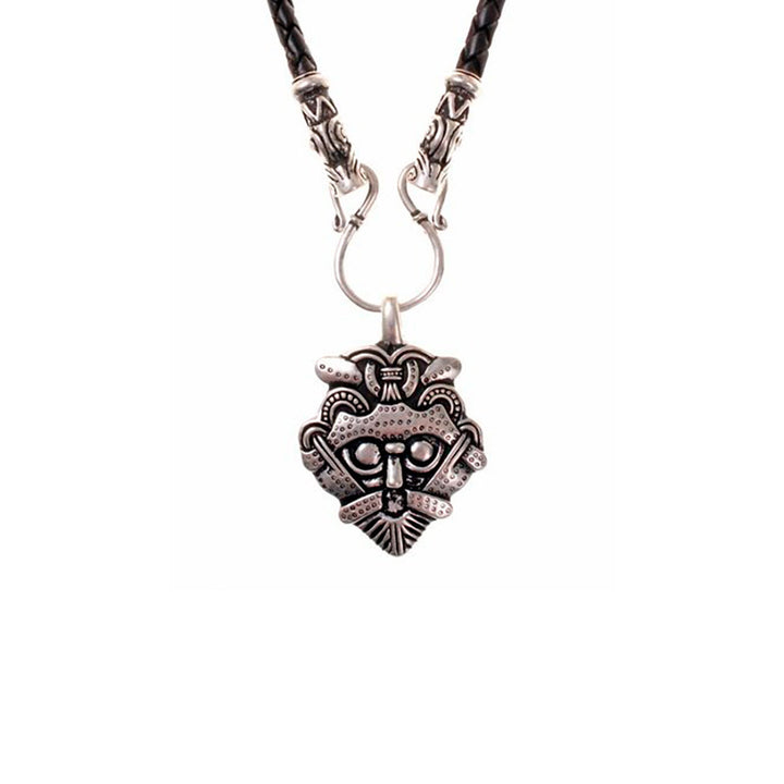 Collar Gotland vikingo con amuleto de máscara