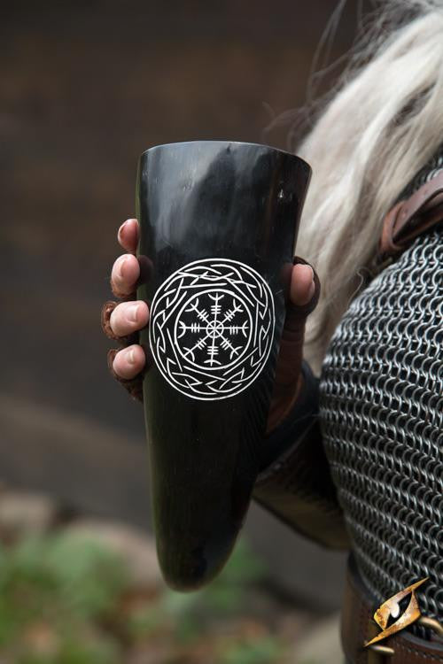 Cuerno negro Vikingo de Aegishjalmur