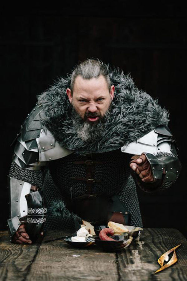 Cuerno vikingo Jefe de Clan, acabado oscuro
