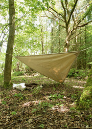 Toldo triangular con cuerda para acampada medieval, 4m.