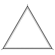 Toldo triangular con cuerda para acampada medieval, 4m.