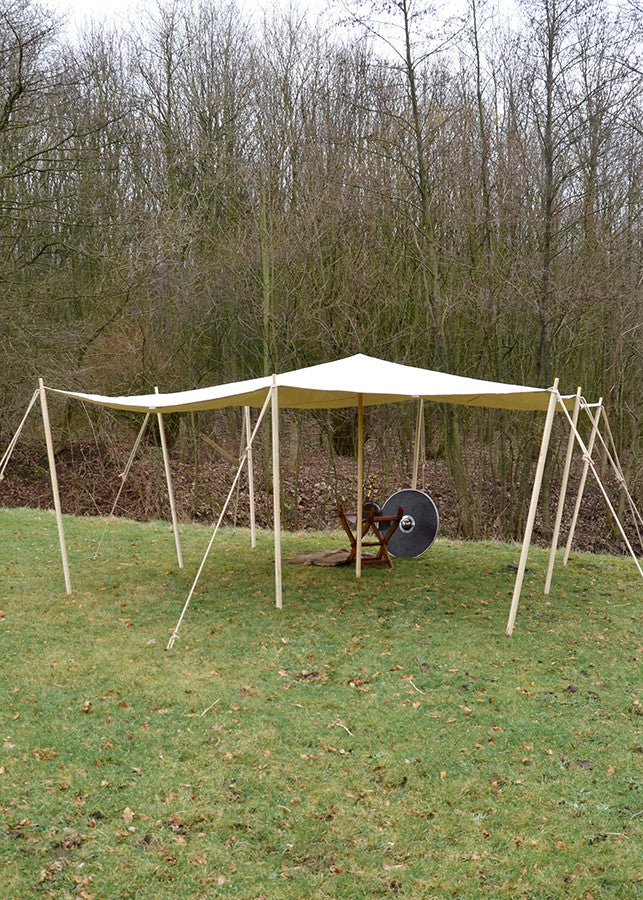 Toldo medieval de 2 x 4 metros, extra fuerte de 450 gsm