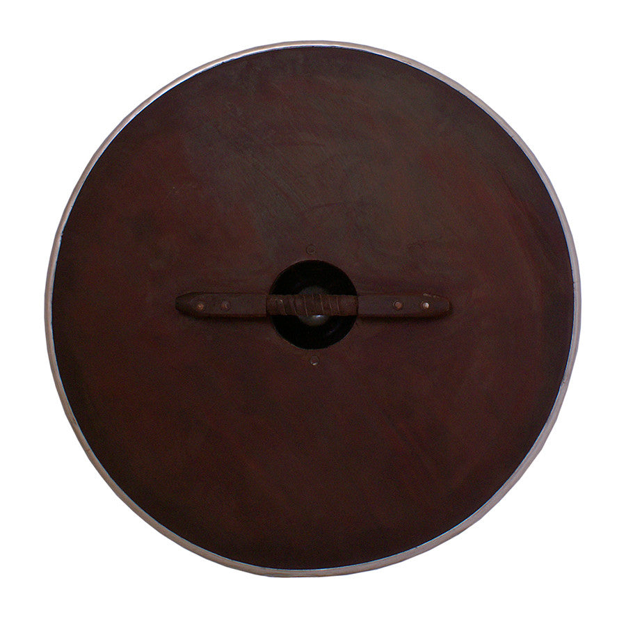 Escudo funcional redondo de madera, 77 cm.