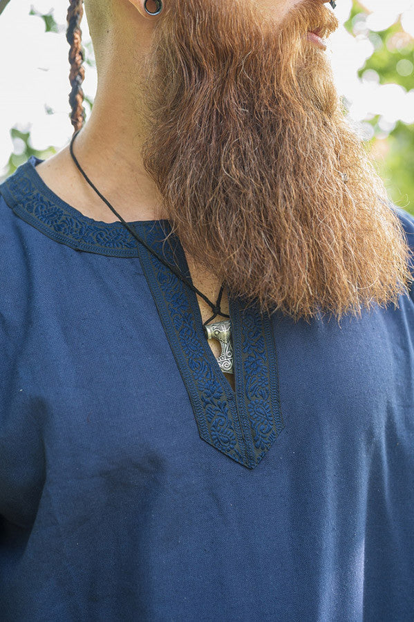 Túnica medieval Halvor, azul
