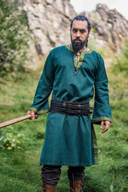 Túnica medieval Halvor, color verde