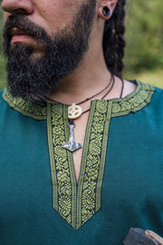 Túnica medieval Halvor, color verde
