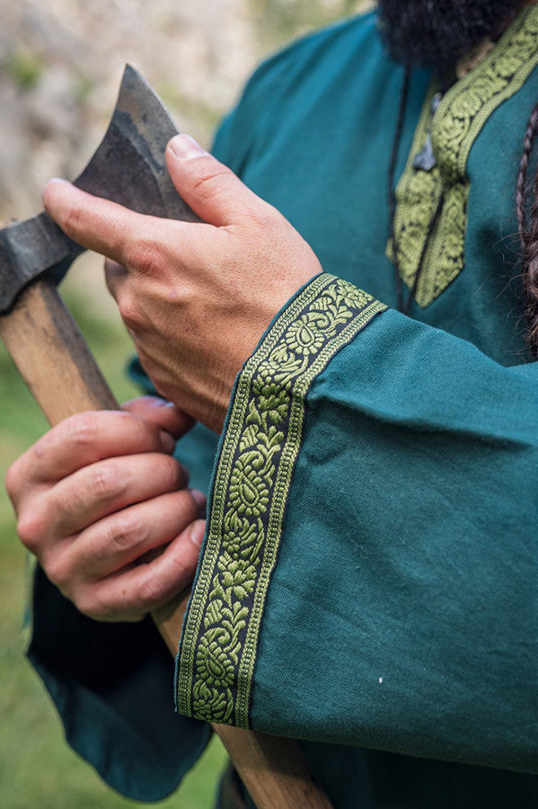 Túnica medieval Halvor, color verde