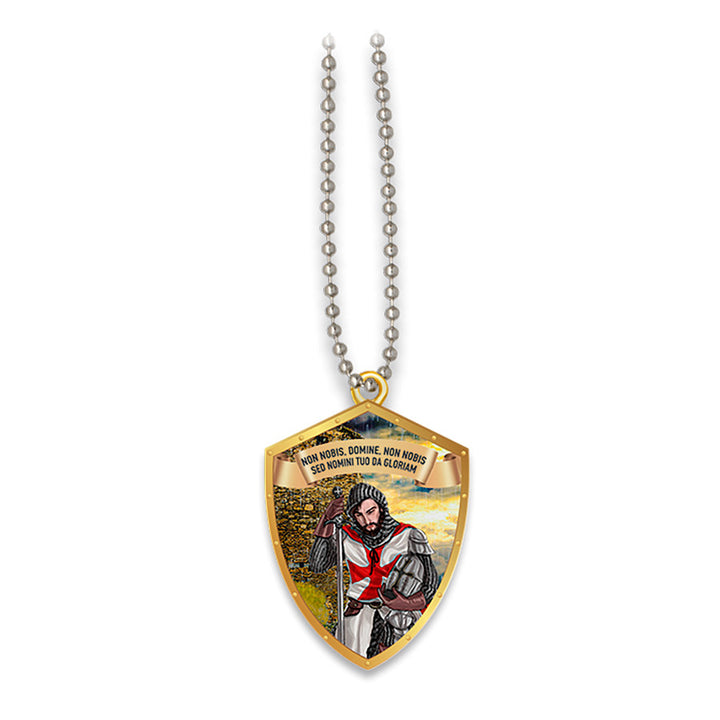 Colgante escudo caballero templario y su leyenda