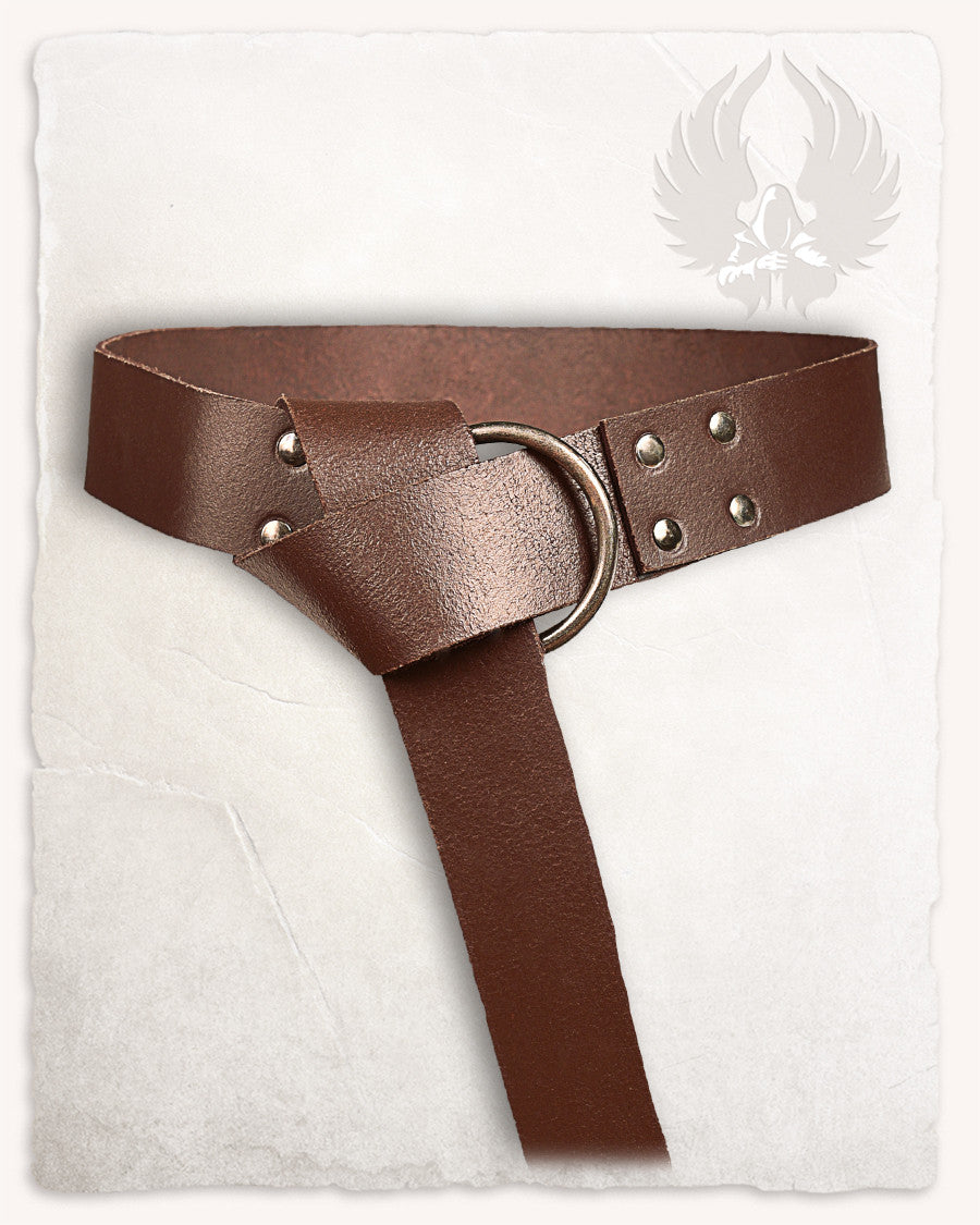 Cinturón medieval Doran con hebilla tipo anilla