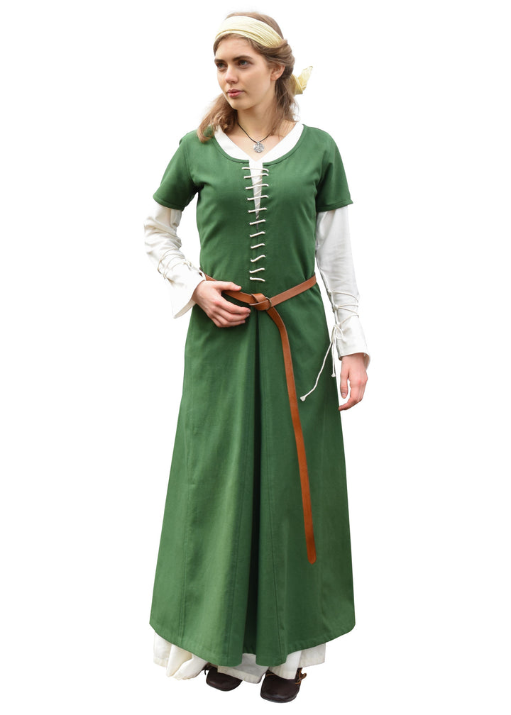 Vestido medieval Ava con manga corta