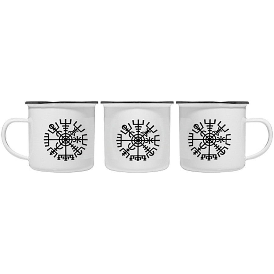 Taza Celta Vegvisir de latón esmaltado