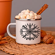 Taza Celta Vegvisir de latón esmaltado