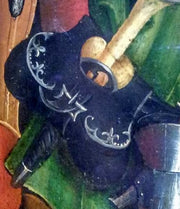 Bolsa Riñonera medieval para cinturón, baja Edad Media (20x18 cm.)