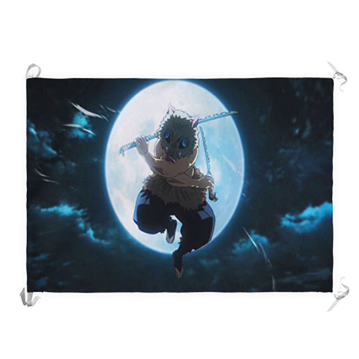 Estandarte-Bandera Demon Slayer de Inosuke Hashibira (70x100 cms.)