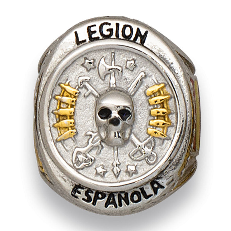 Anillo en acero de la Legión Española