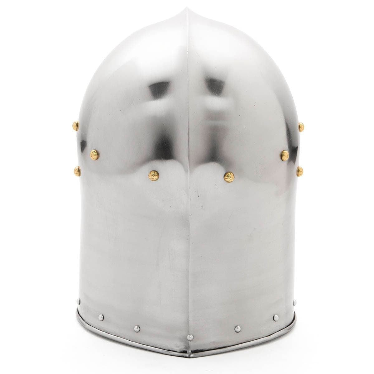 Yelmo tipo Barbuta medieval sin visera, siglo XV