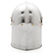 Yelmo tipo Barbuta medieval sin visera, siglo XV
