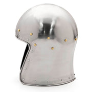 Yelmo tipo Barbuta medieval sin visera, siglo XV