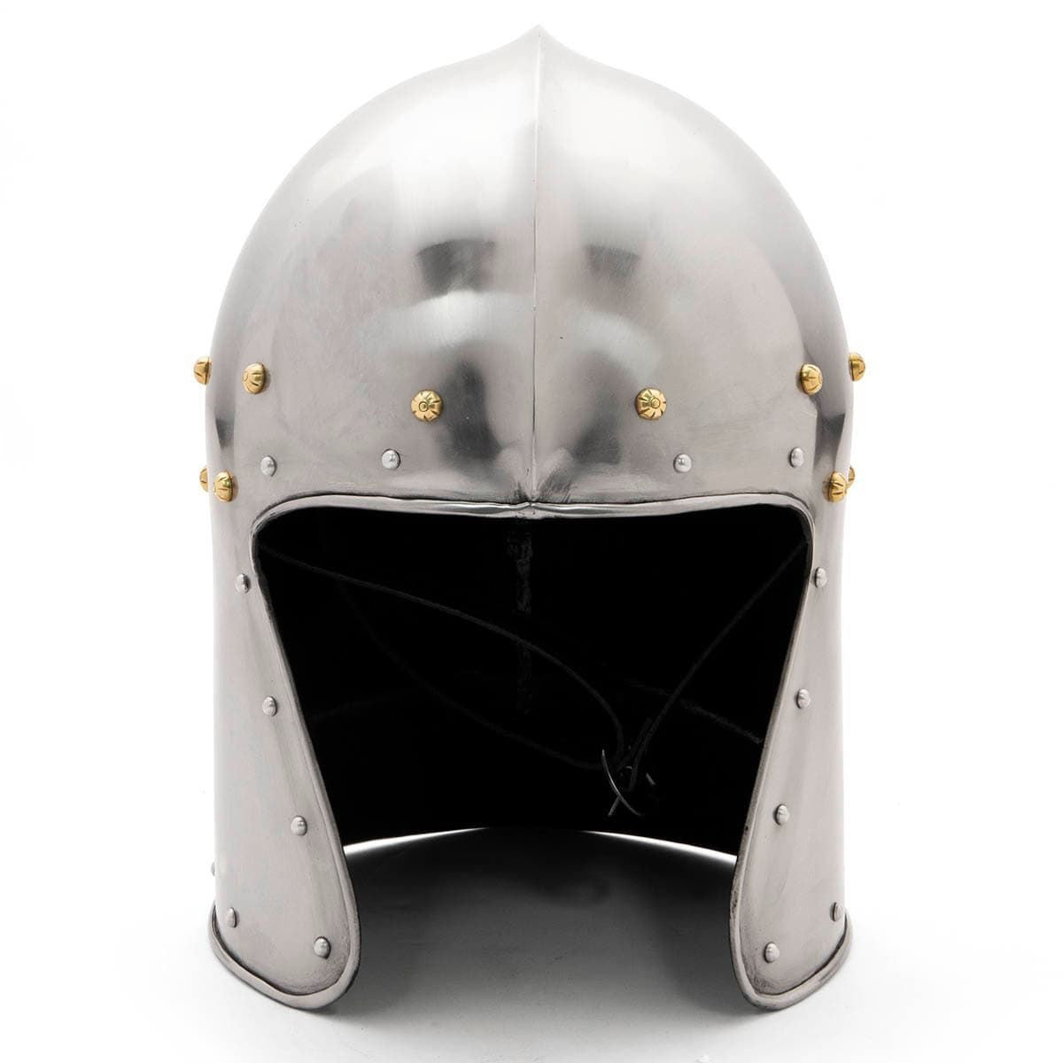 Yelmo tipo Barbuta medieval sin visera, siglo XV