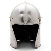 Yelmo tipo Barbuta medieval sin visera, siglo XV