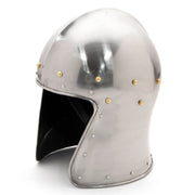 Yelmo tipo Barbuta medieval sin visera, siglo XV