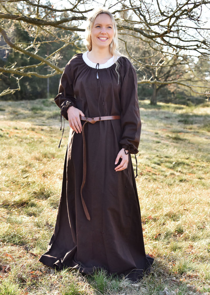 Vestido medieval Ana, marrón