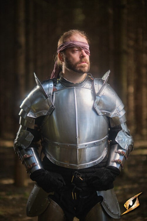 Set completo en acero pulido serie Capitán, Epic Armoury