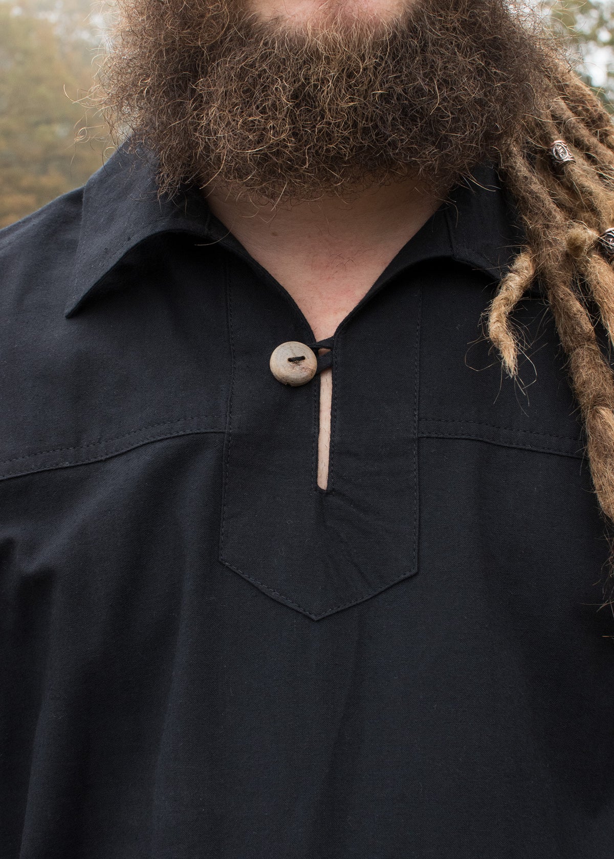 Camisa caballero medieval Gotz, negro