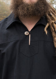 Camisa caballero medieval Gotz, negro