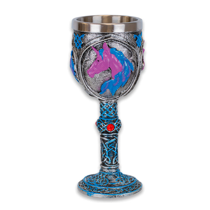 Copa de resina Unicornio para coleccionistas, 18 cm.