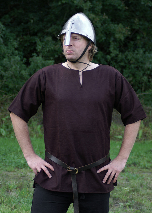 Túnica vikinga en lana, color marrón