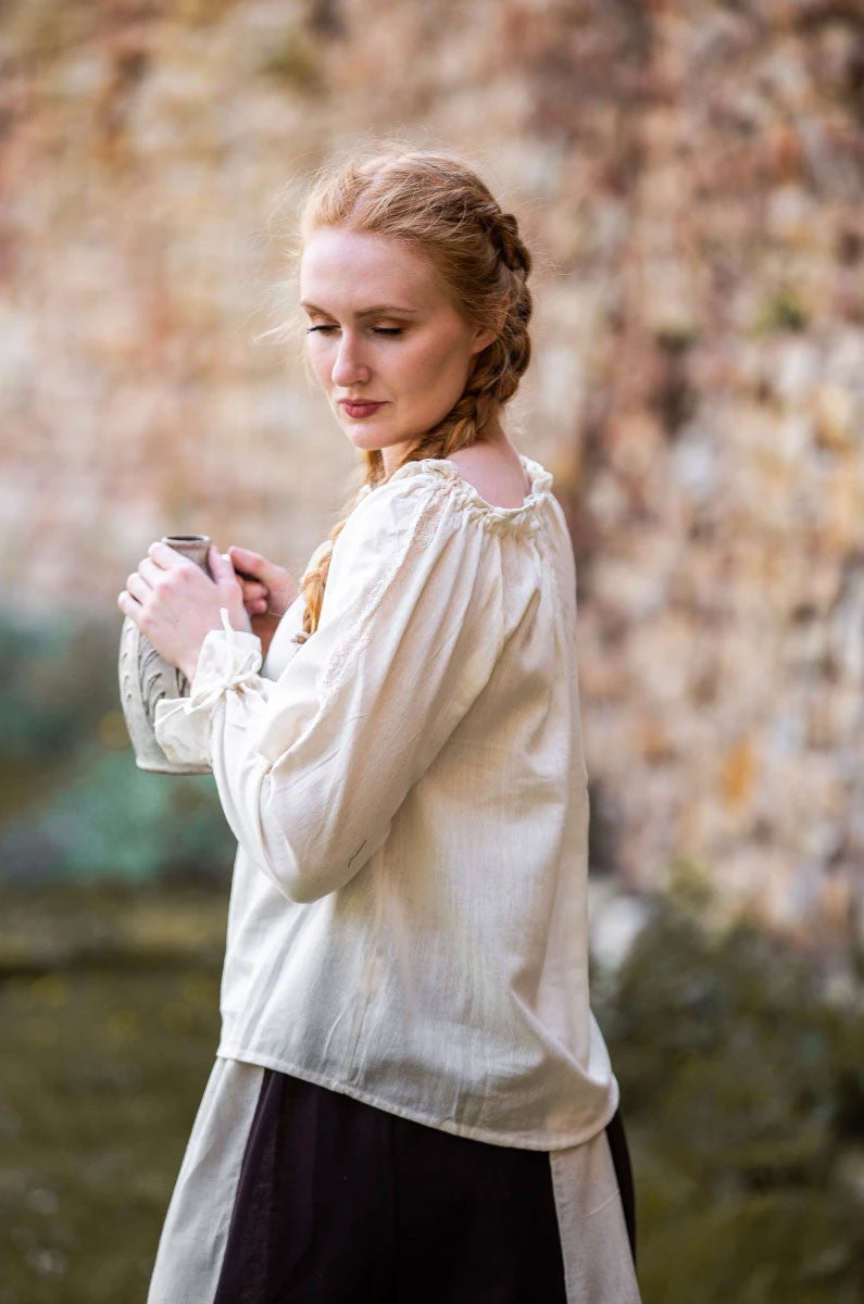 Blusa medieval mujer volantes