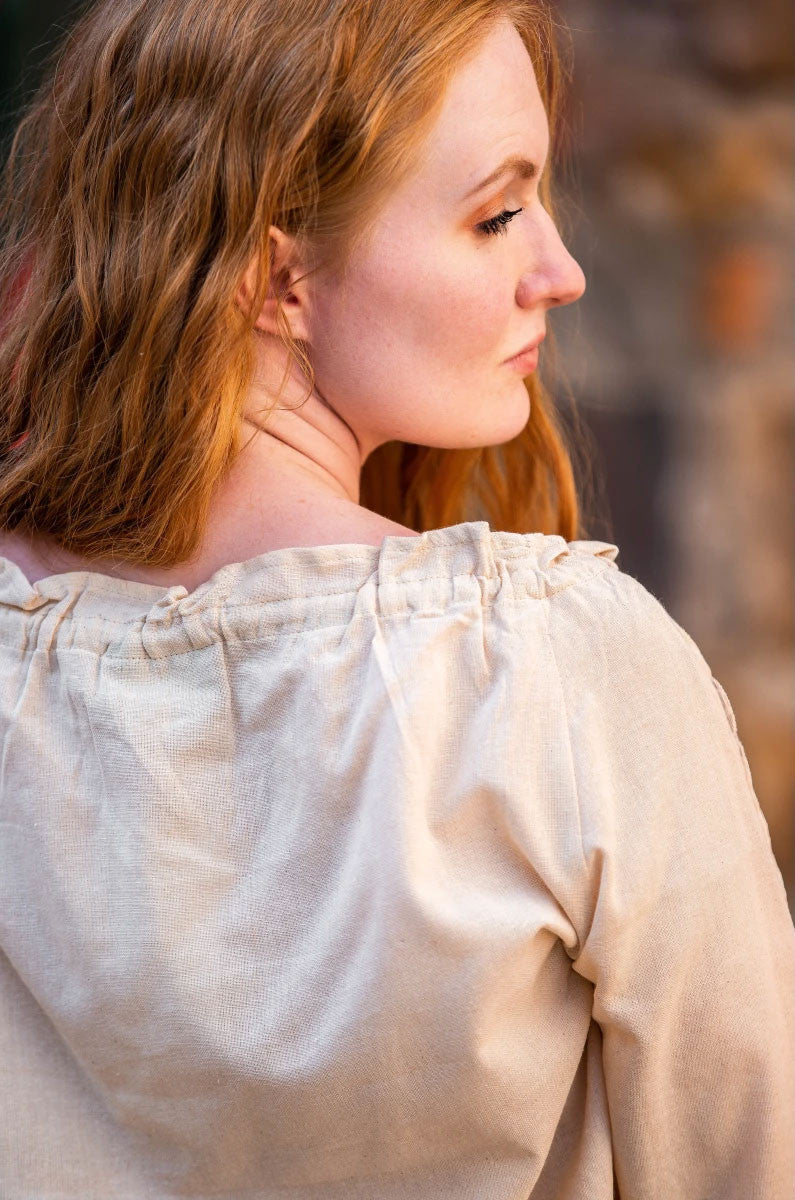 Blusa medieval mujer Bettina, cáñamo