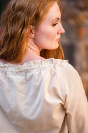 Blusa medieval mujer Bettina, cáñamo