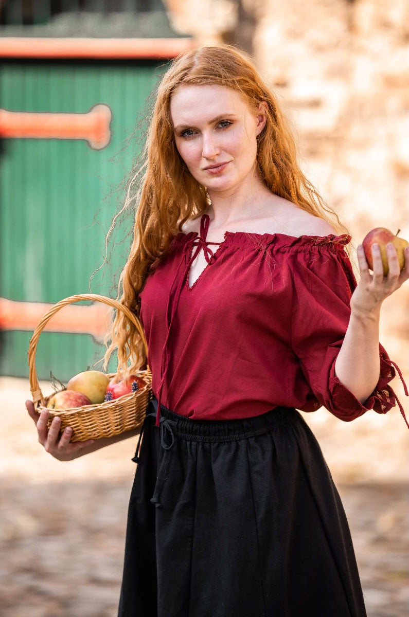 Blusa medieval lazos
