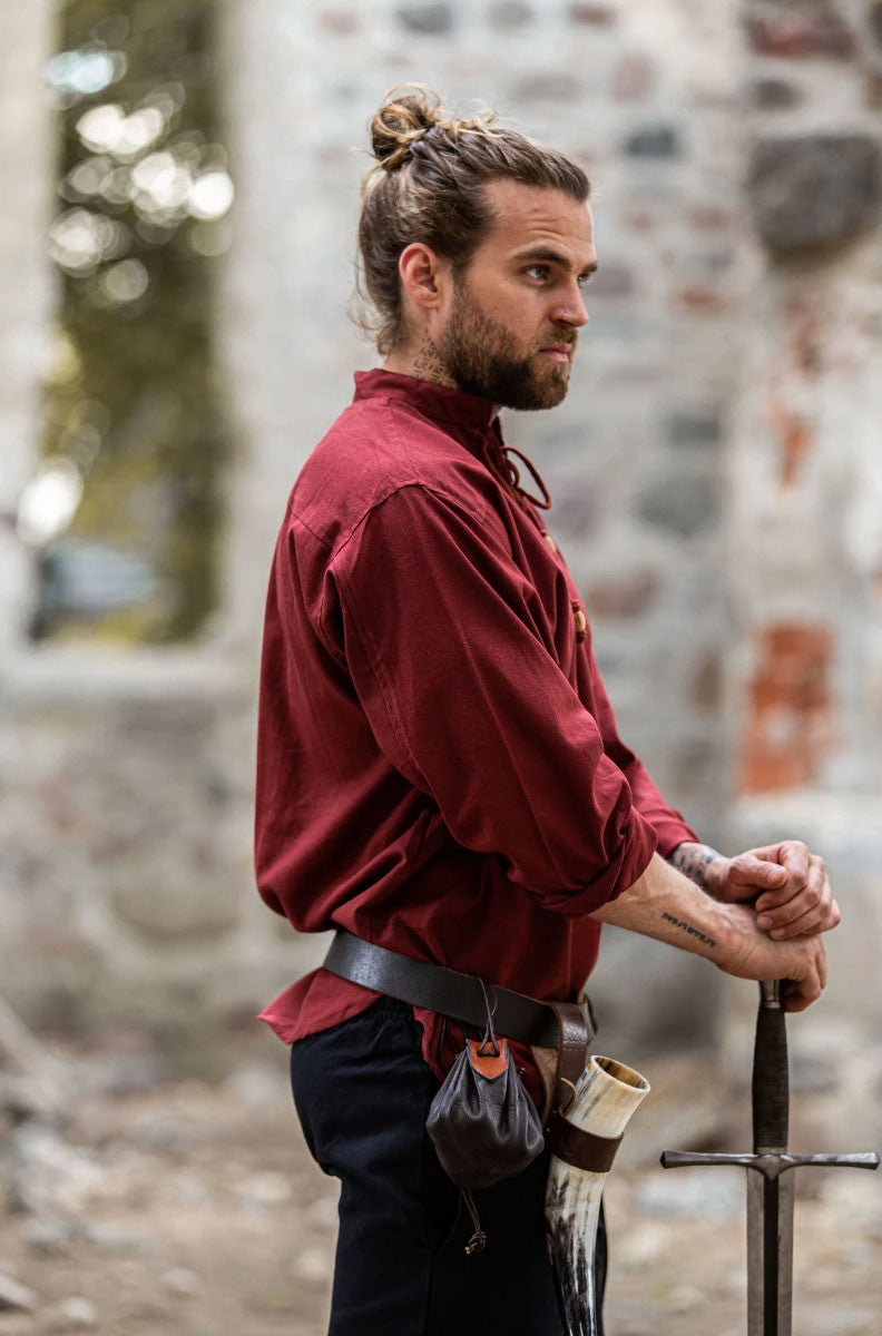 Camisa medieval cordones