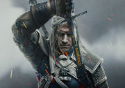 Estandarte-Bandera Geralt de Rivia, The Witcher (70x100 cms.)