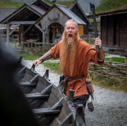 Túnica vikinga manga corta Olaf, roja