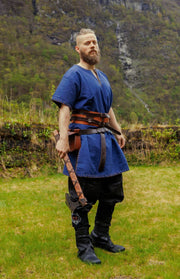 Pantalones vikingos lino Wodan, negro