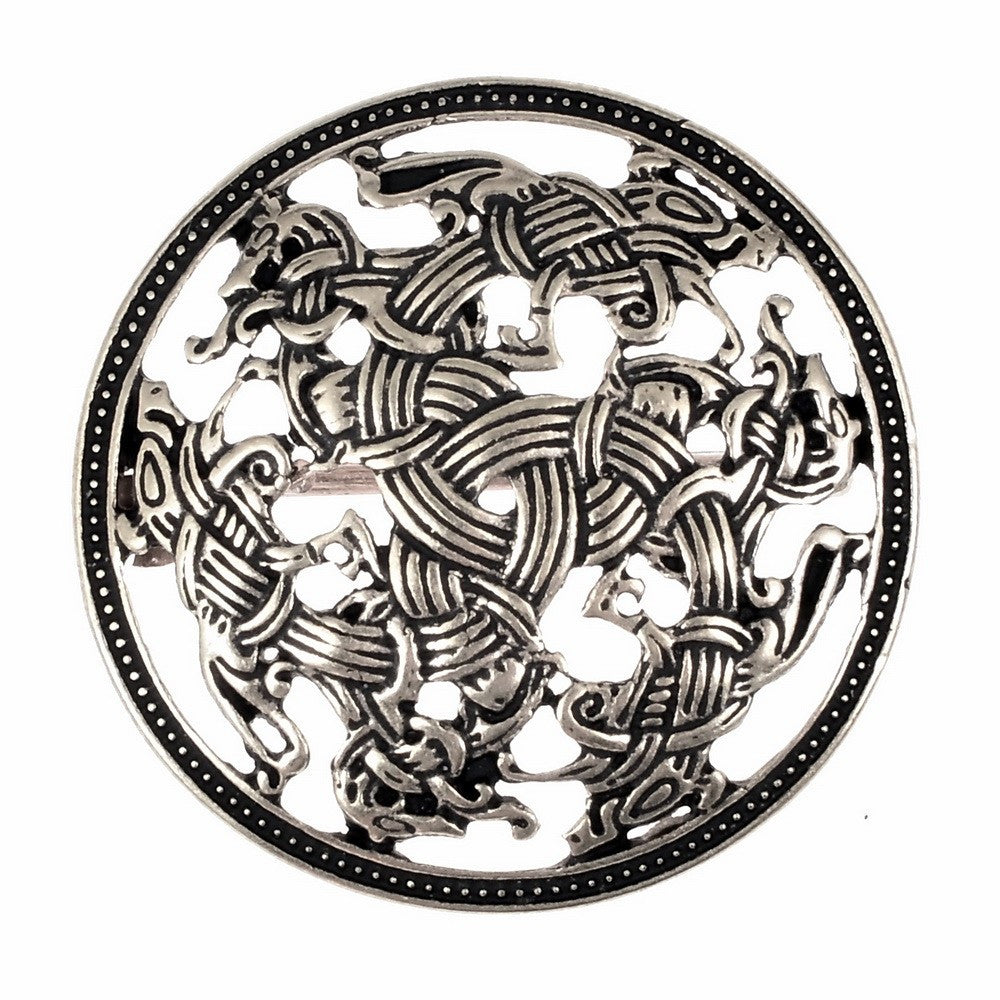 Broche Vikingo redondo estilo Ringerike