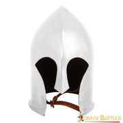 Barbuta Guerrero Medieval con forro de cuero