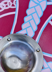 Escudo Vikingo pintado con Cruz Celta, 61 cm. Ø