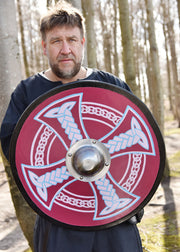 Escudo Vikingo pintado con Cruz Celta, 61 cm. Ø