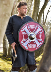 Escudo Vikingo pintado con Cruz Celta, 61 cm. Ø