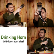 Cuerno vikingo de Buey auténtico para beber (300-400 ml.)
