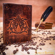 Diario de notas de Assassin Creed en cuero