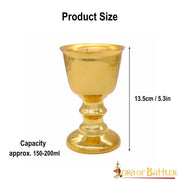 Cáliz ceremonial medieval plateado (150-200 ml.)