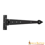 Bisagra de puerta medieval forjada en hierro