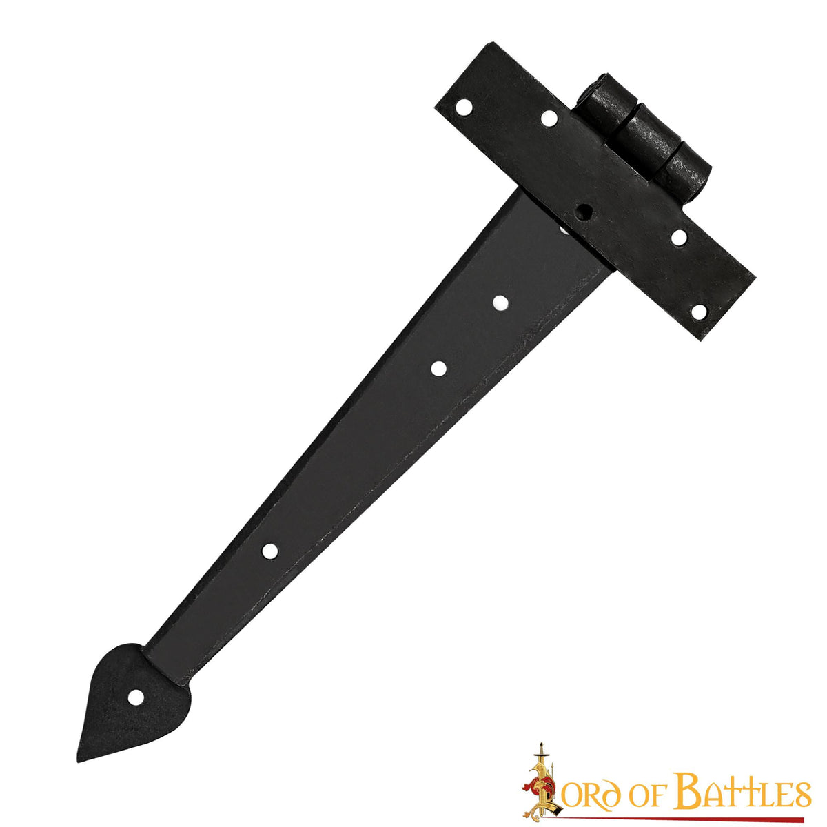 Bisagra de puerta medieval forjada en hierro
