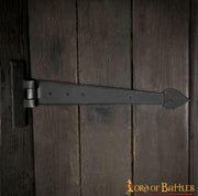 Bisagra de puerta medieval forjada en hierro